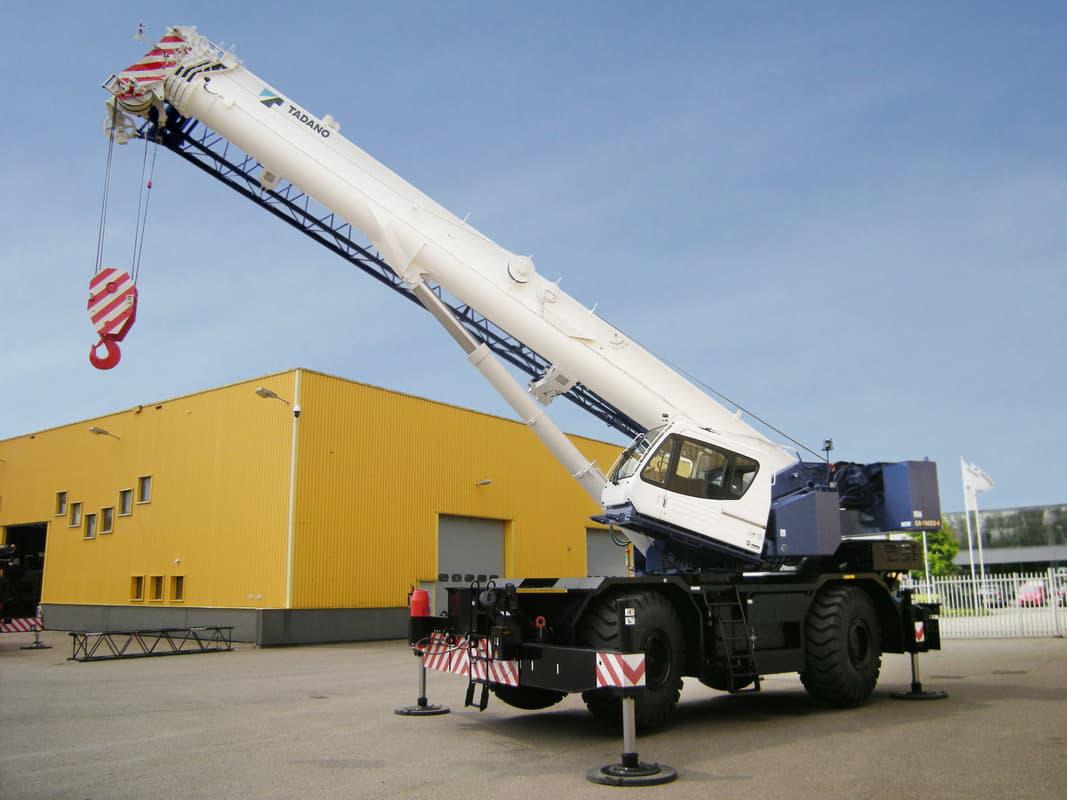 First Japanese Tadano GR700EX4 rough terrain crane reaches Europe